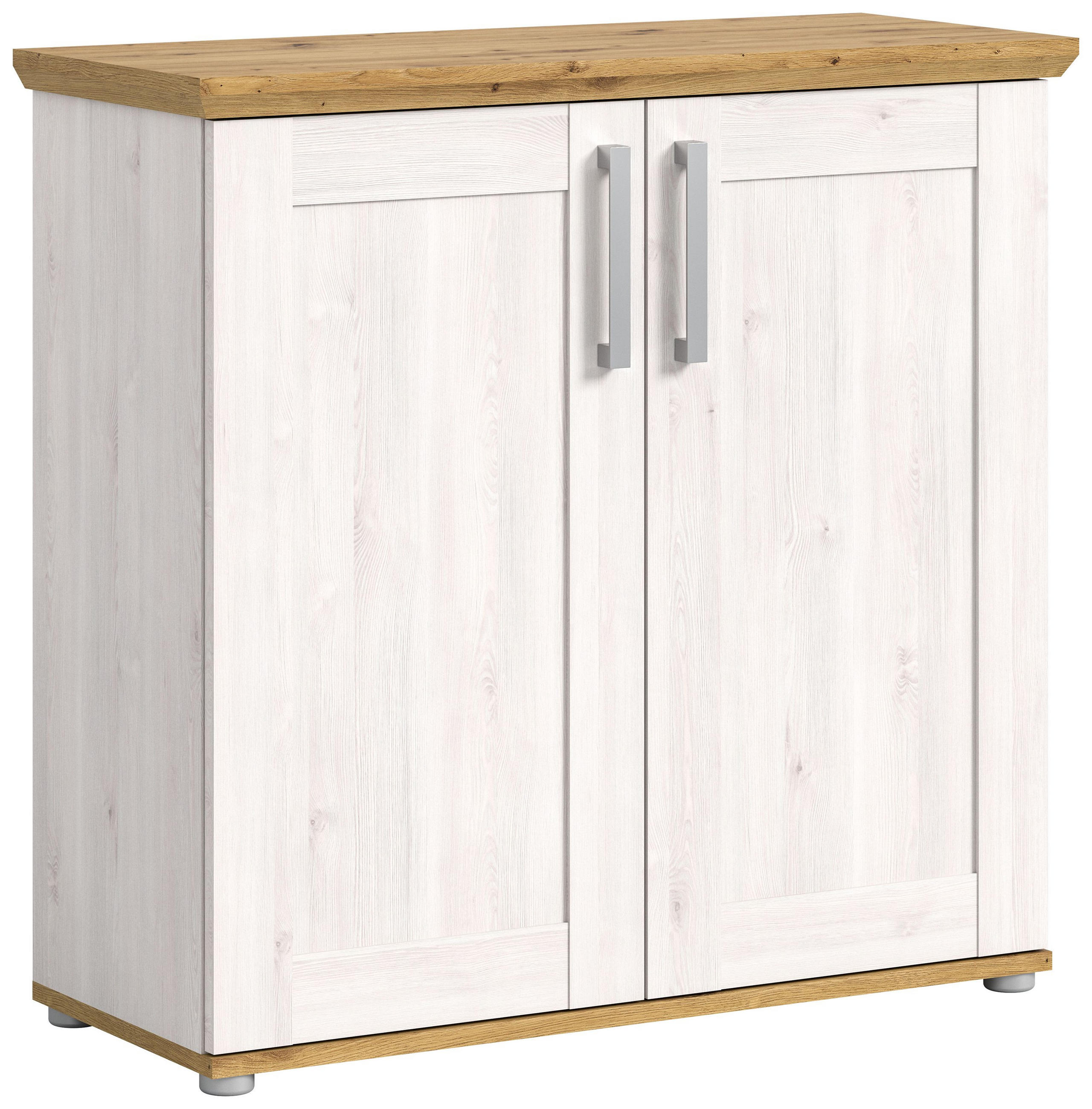 KOMMODE Verona in Sibiu Lärche Nachbildung und Artisan Eiche Nachbildung B/H/T: 95x92x39 cm - Lärchefarben, Holzwerkstoff (90/88/37cm)