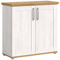 KOMMODE Verona in Sibiu Lärche Nachbildung und Artisan Eiche Nachbildung B/H/T: 95x92x39 cm - Lärchefarben, Holzwerkstoff (90/88/37cm)