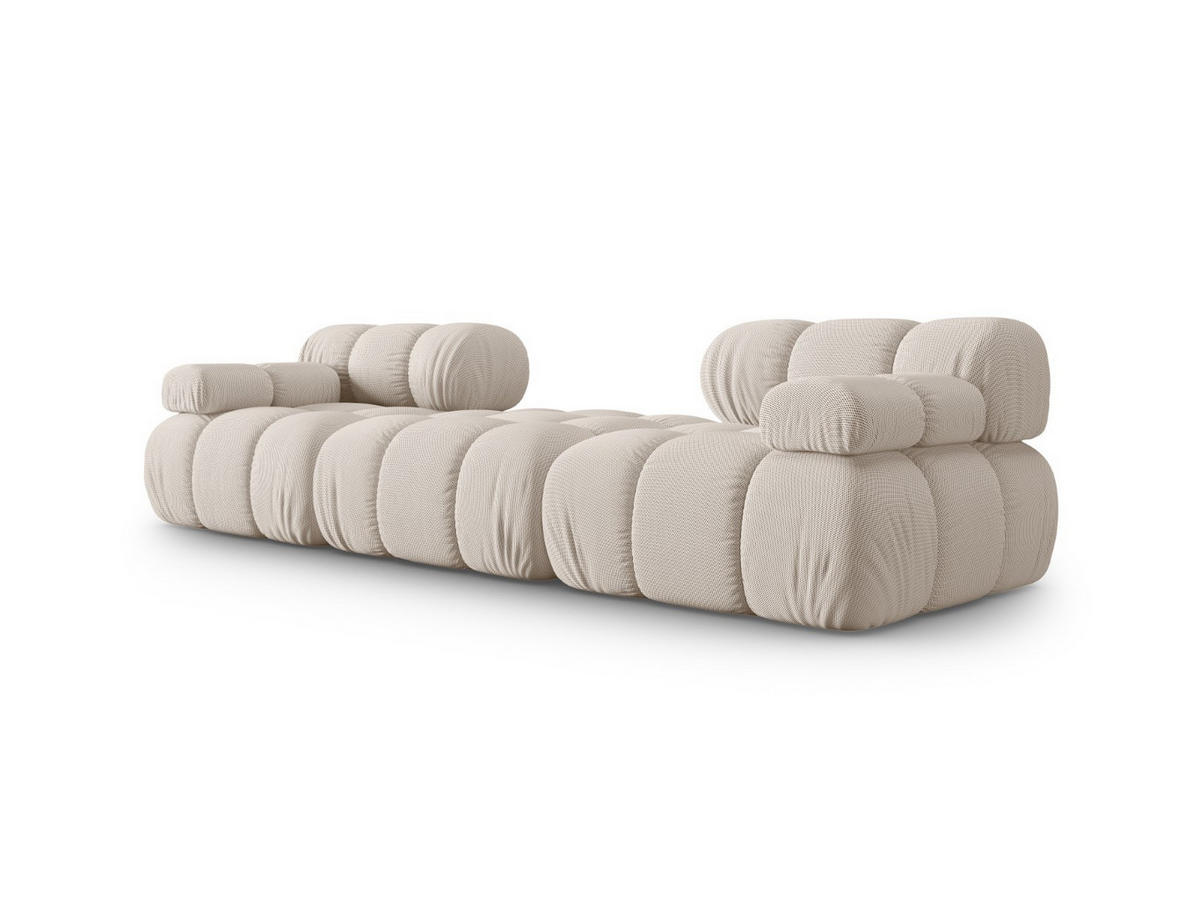SOFA modular Bellis aus 3D-Stoff leichtes beige 3 Sitzplätze - Creme, Textil (188/70/188cm) - Micadoni