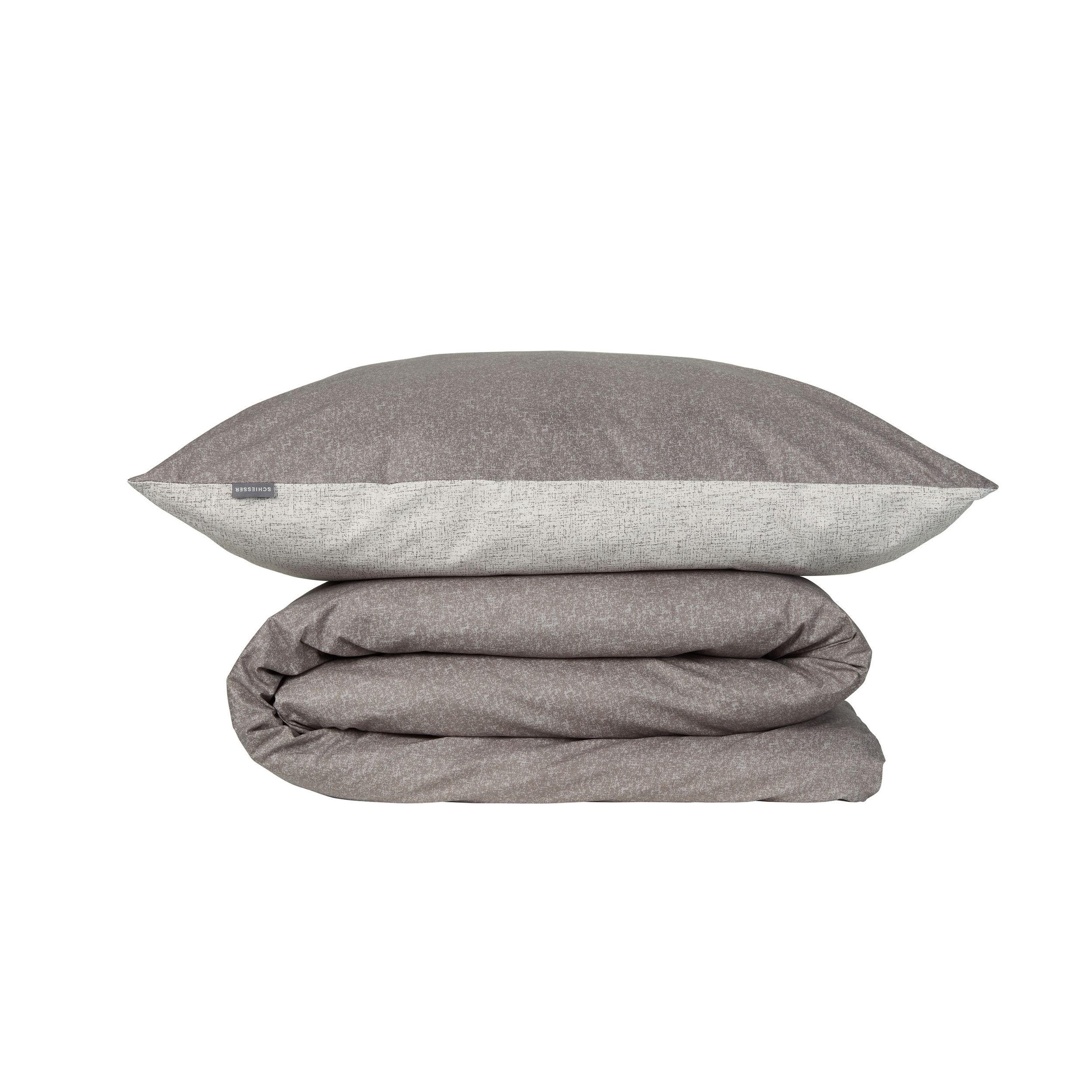 BETTWÄSCHESET Vinnie - Renforcé - 2-teilig - 155x220 cm - Grau - Grau, Textil (155/220cm) - SCHIESSER