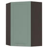 KÜCHENHÄNGESCHRANK Kvantum W4/10/60 Mint Matt / Lava Matt 60 / 60 / 96cm - Dunkelgrau/Mintgrün, Holz/Holzwerkstoff (60/96/60cm) - Feldmann-Wohnen
