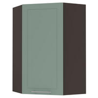 KÜCHENHÄNGESCHRANK Kvantum W4/10/60 Mint Matt / Lava Matt 60 / 60 / 96cm - Dunkelgrau/Mintgrün, Holz/Holzwerkstoff (60/96/60cm) - Feldmann-Wohnen