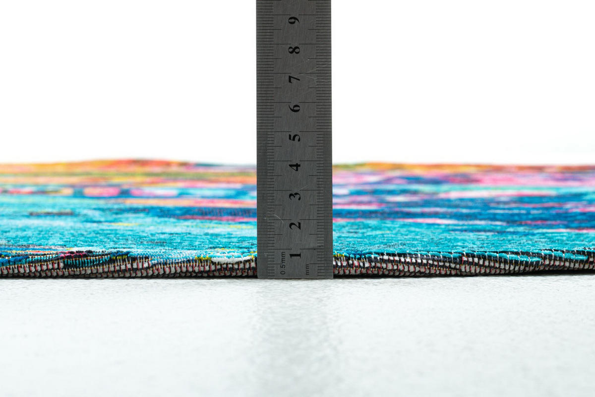 FLACHWEBTEPPICH Keitum 100x100 cm - Multicolor, Textil (100/100cm) - Sansibar SYLT