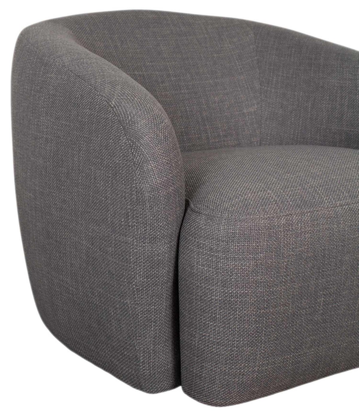 SESSEL Loconia grau drehbar 89/76/87 cm - Grau, Textil/Metall (89/78/87cm) - Mr. Deko