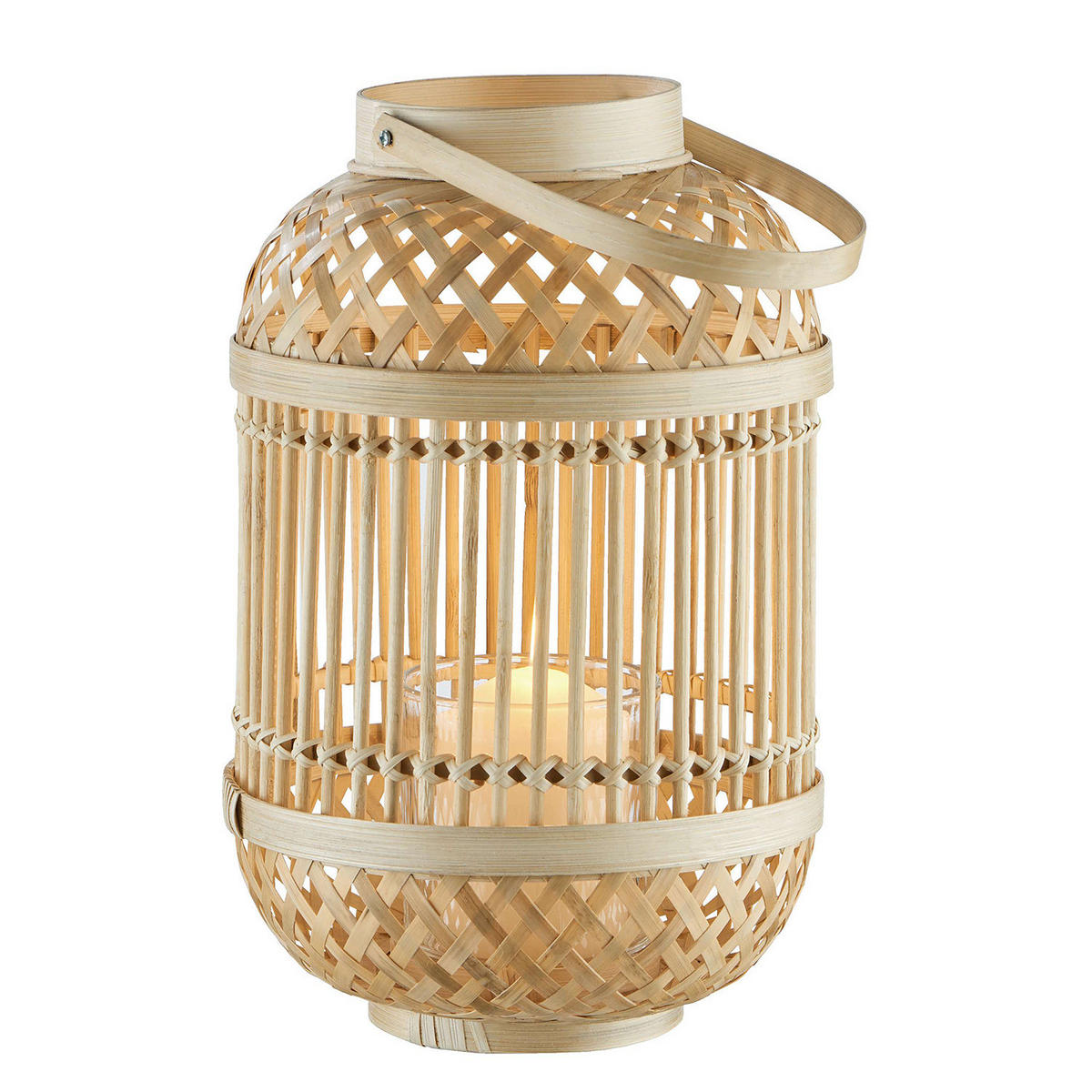 LATERNE Bamboo Nights - Braun, Holz (20/30/20cm) - Butlers