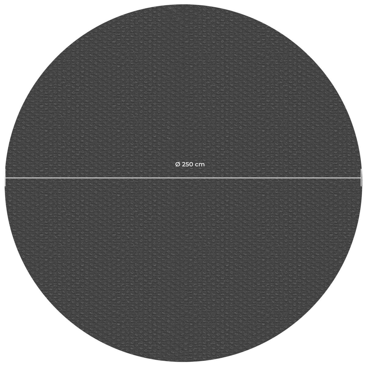POOL-SOLARFOLIE , Durchmesser 250 cm, schwarz - Schwarz, Kunststoff (250/250cm) - tectake