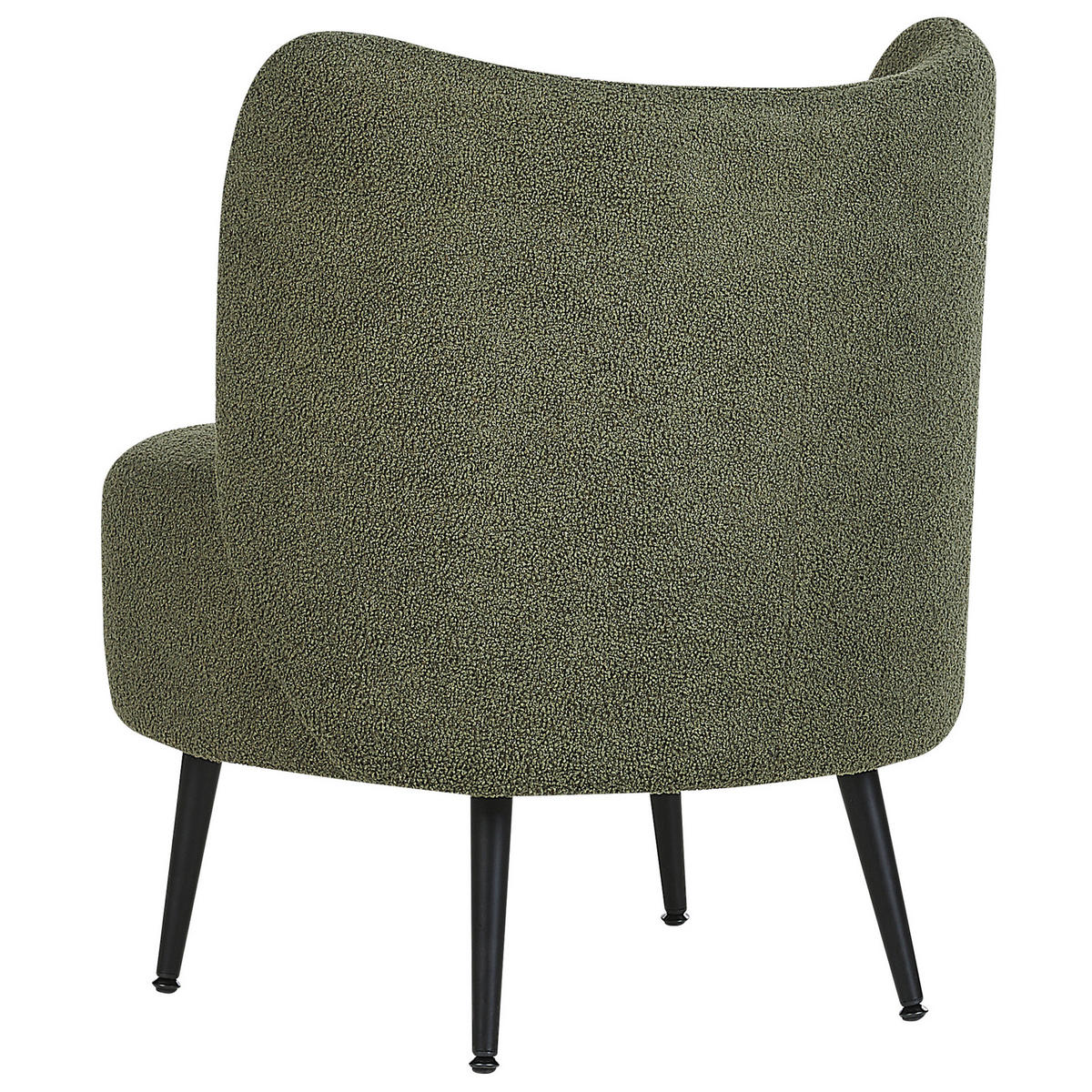 SESSEL BOUCLE Grün Otsby - Grün, Holz/Textil (60/76/55cm) - Beliani