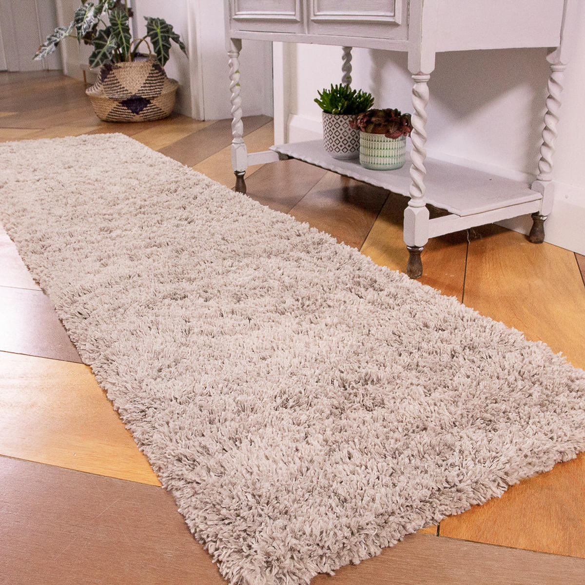 HOCHFLORTEPPICH Beige - Beige, Naturmaterialien/Textil (240/330cm) - Kukoon Rugs