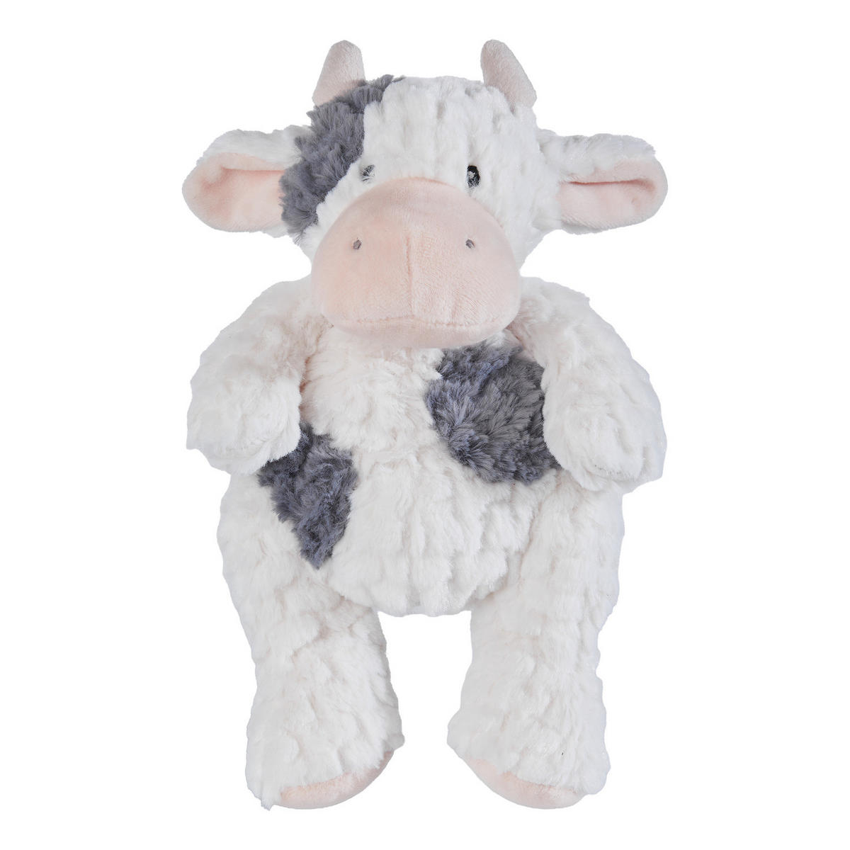 KUSCHELTIER Soft Hugs Kuh - Polyester - Weiß - Weiß/Grau, Kunststoff (10/15cm) - Butlers