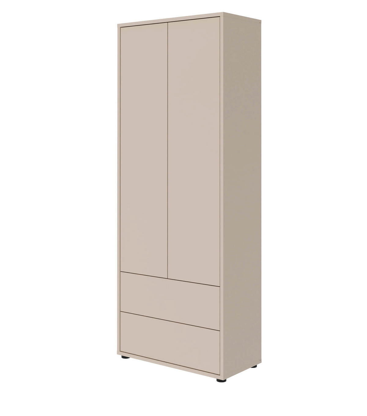 HOCHSCHRANK Der Aufrechte - Beige, Holzwerkstoff (70/188/36cm) - Mokebo