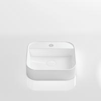 WASCHBECKEN Keramik Weiß Ø40 / 11 cm - Weiß Hochglanz, Keramik (40/11/40cm) - EMKE