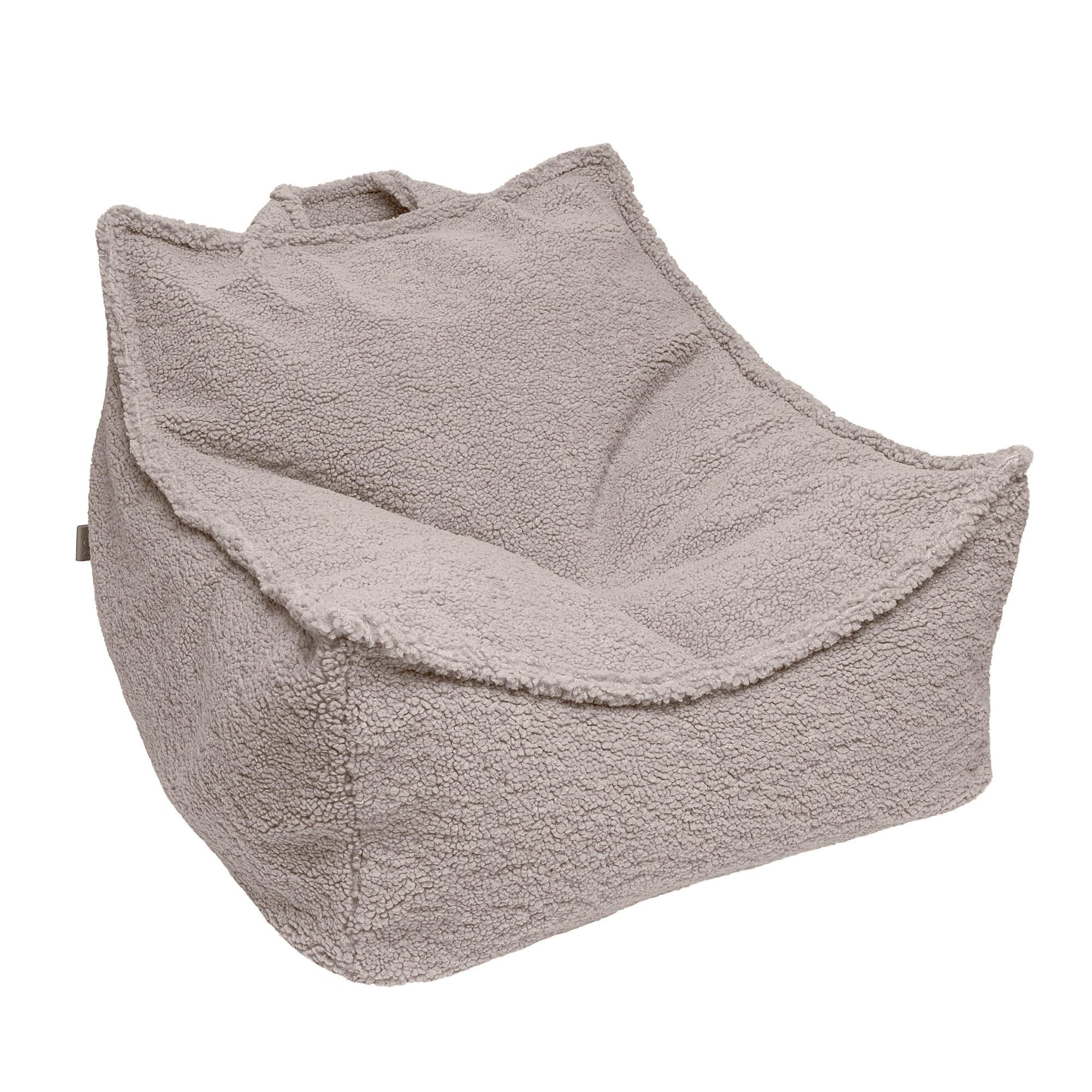 SITZSACK für Kinder, Eckig, Bearly, Hellgrau - Grau, Textil (60/50/70cm) - MeowBaby