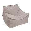 SITZSACK für Kinder, Eckig, Bearly, Hellgrau - Grau, Textil (60/50/70cm) - MeowBaby