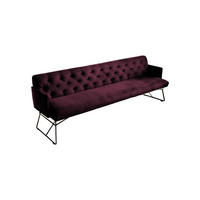 ESSZIMMERBANK CHARME Violett Velvet - Violett, Textil (246/85/68cm) - KAWOLA