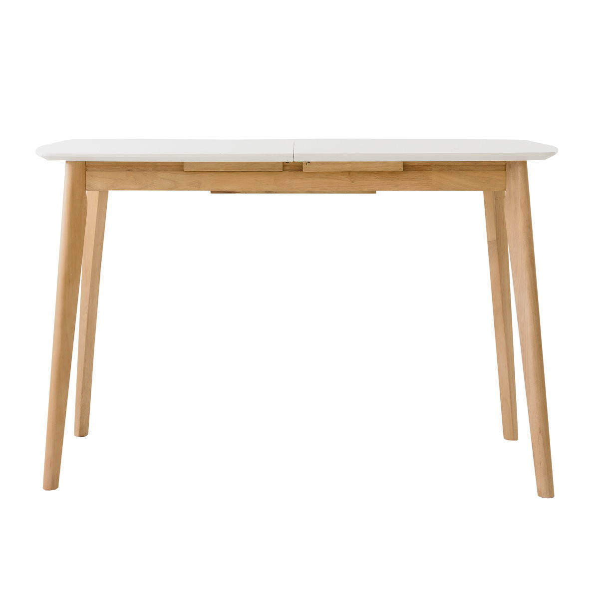 ESSTISCH Thana Natur - Weiß 75 x 120 - Braun, Holzwerkstoff (120/75/75cm) - Kenay Home