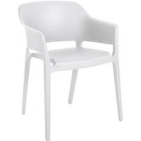 GARTENSTUHL Kunststoff weiß - Weiß, Kunststoff (56/78/53cm) - CLP