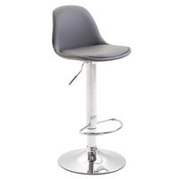 BARHOCKER Kiel Kunstleder 82-104x39x43 cm grau - Grau, Leder (39/82/43cm) - furnicato