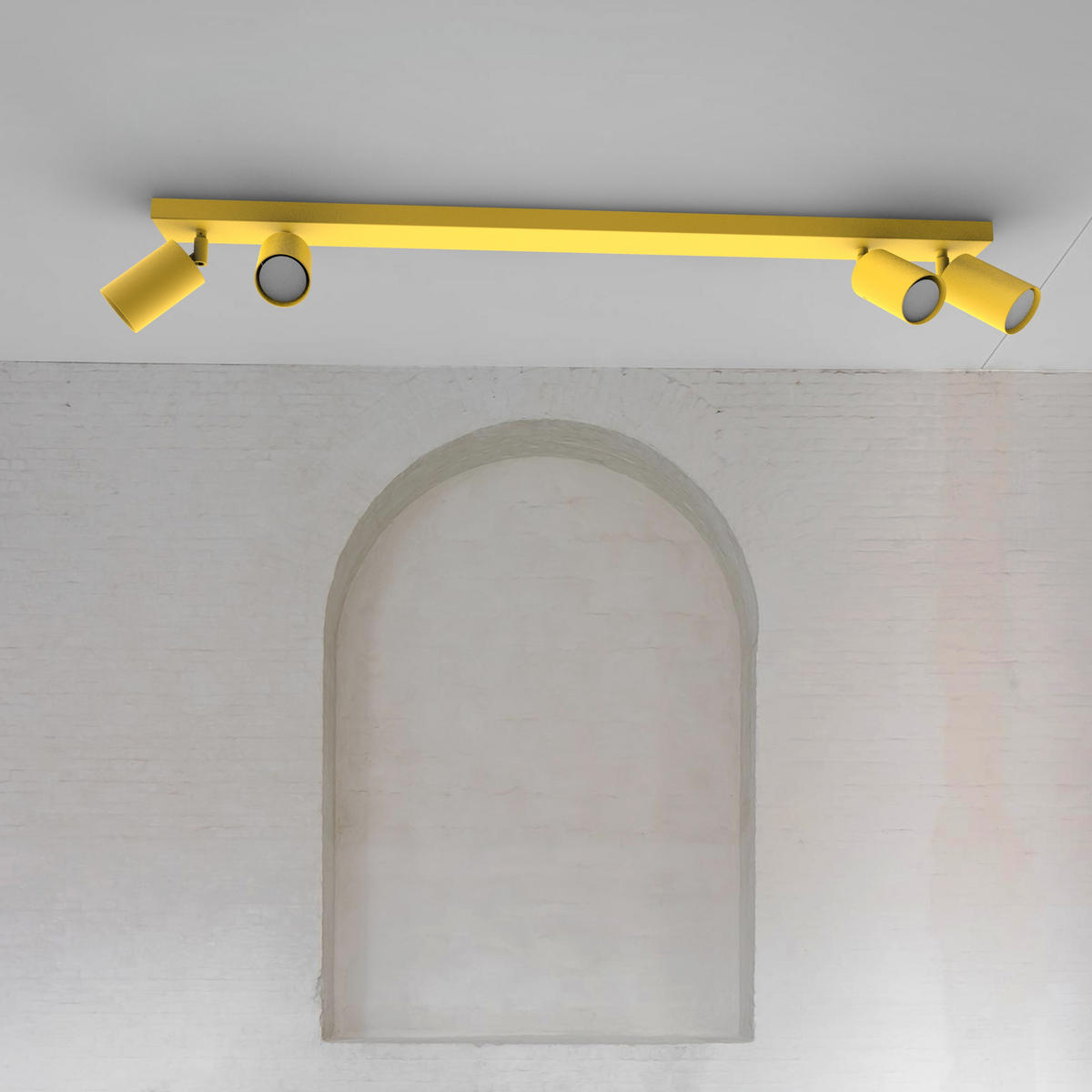 DECKENLEUCHTE - Gelb, Metall (6/100/6cm) - Lumicom