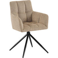 ESSZIMMERSTUHL Jonah 59x59x87 cm hellbraun - Hellbraun, Textil (59/87/59cm) - furnicato