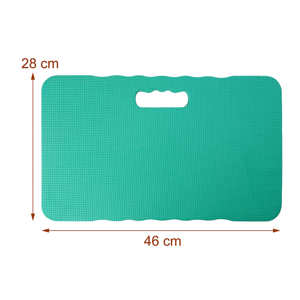 PODLOŽKY na kolená, sada 2 ks - zelená, textil (46/28cm) - Relaxdays