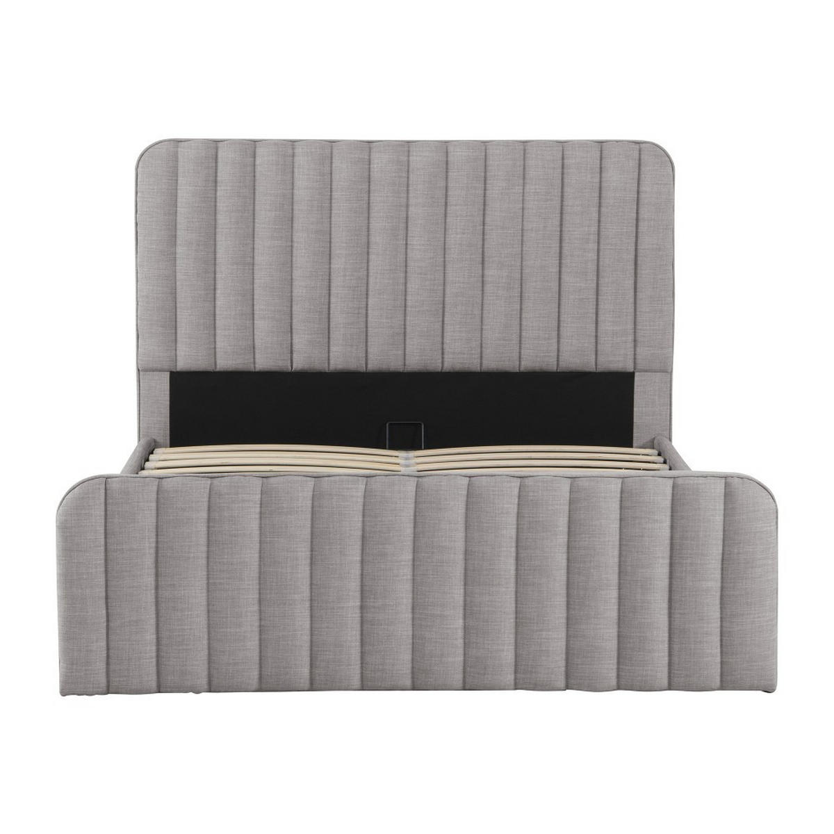 BETT NEVA /160x200 cm mit Lattenrost - Hellgrau - Hellgrau, Holzwerkstoff (160/200cm) - Weber Industries