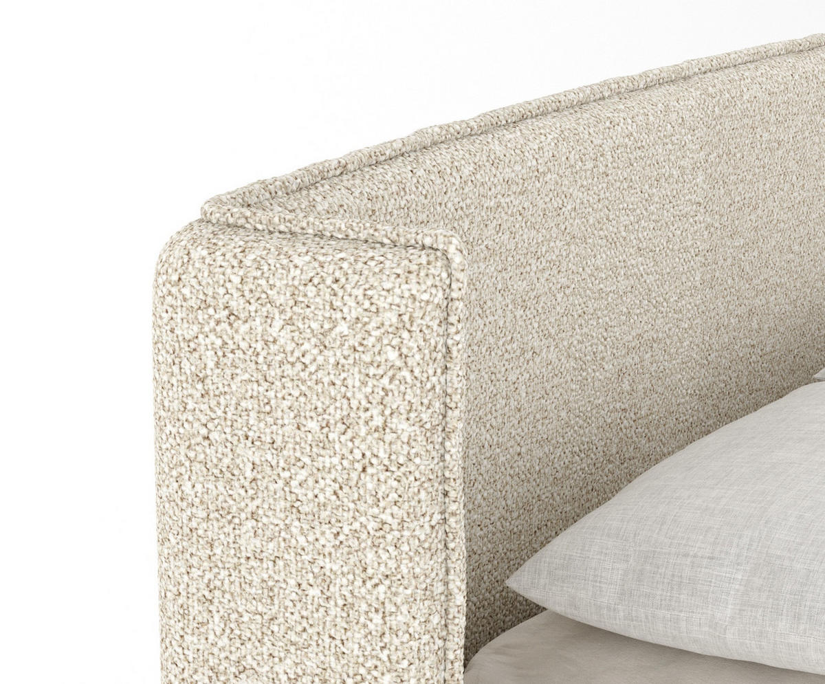 BOXSPRINGBETT Carizzo Beige 140/200 cm mit Matratze und Topper - Beige/Naturfarben, Holz/Holzwerkstoff (140/200cm) - Maison de Reve