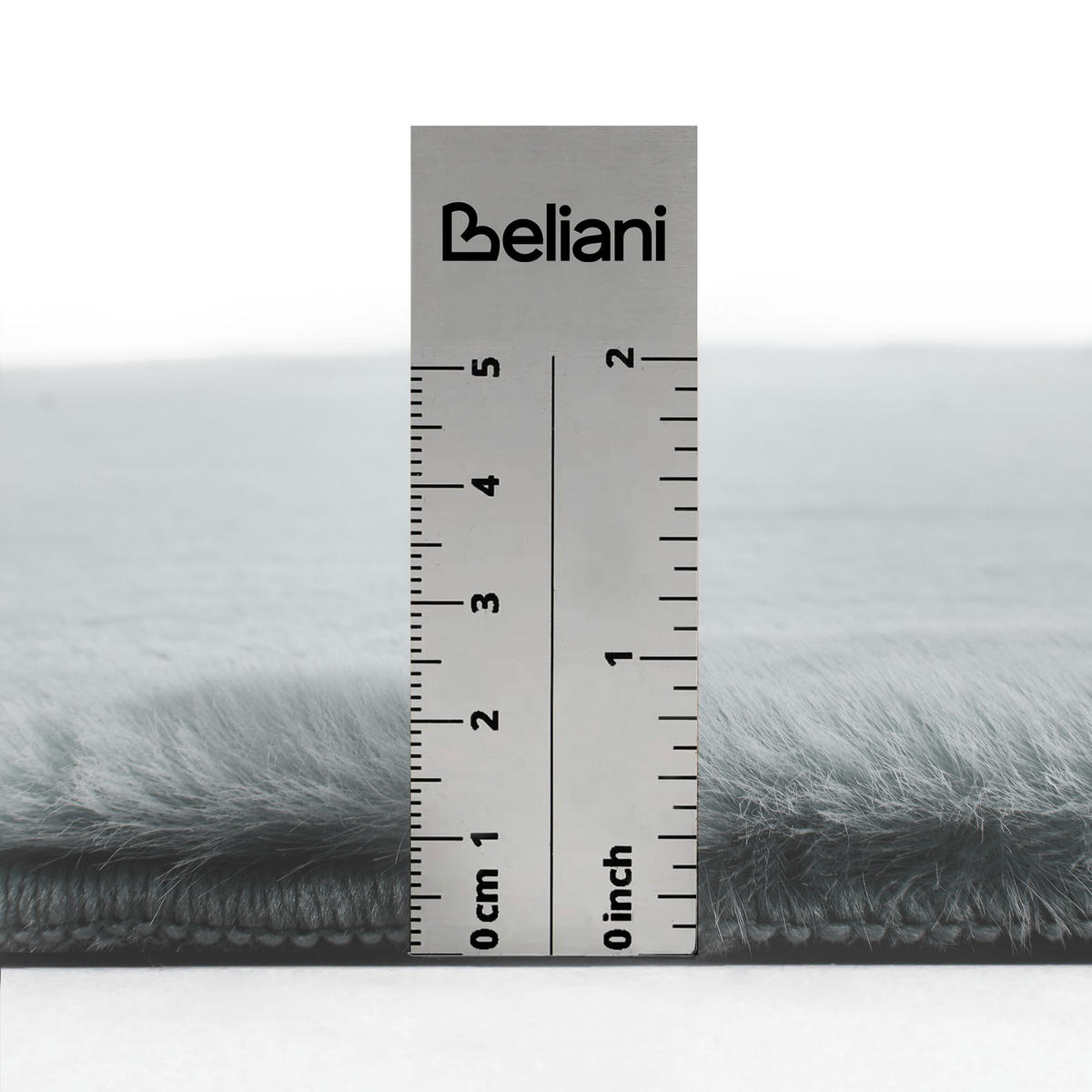 TEPPICH Hellgrau 160/230 cm Dawa - Hellgrau/Grau, Kunststoff (160/230cm) - Beliani