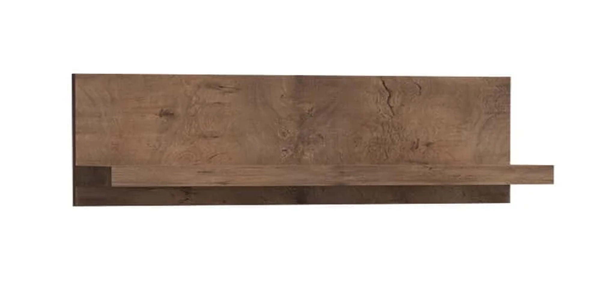Meblini Wandregal Dunkelbraun 120x32x18 cm