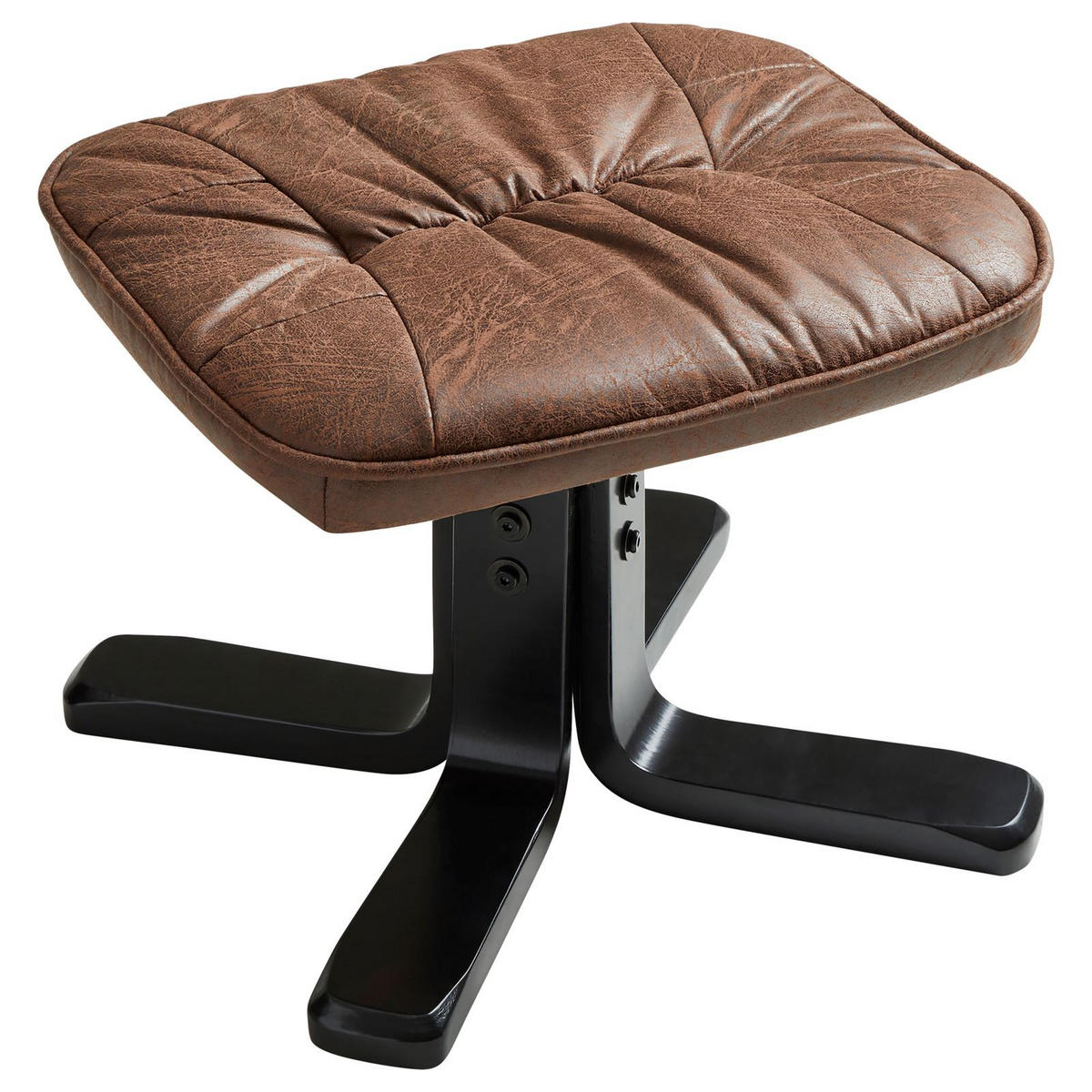 RELAXSESSELSET CHARLY - Dunkelbraun/Schwarz, Textil (76/87/61cm) - IDIMEX