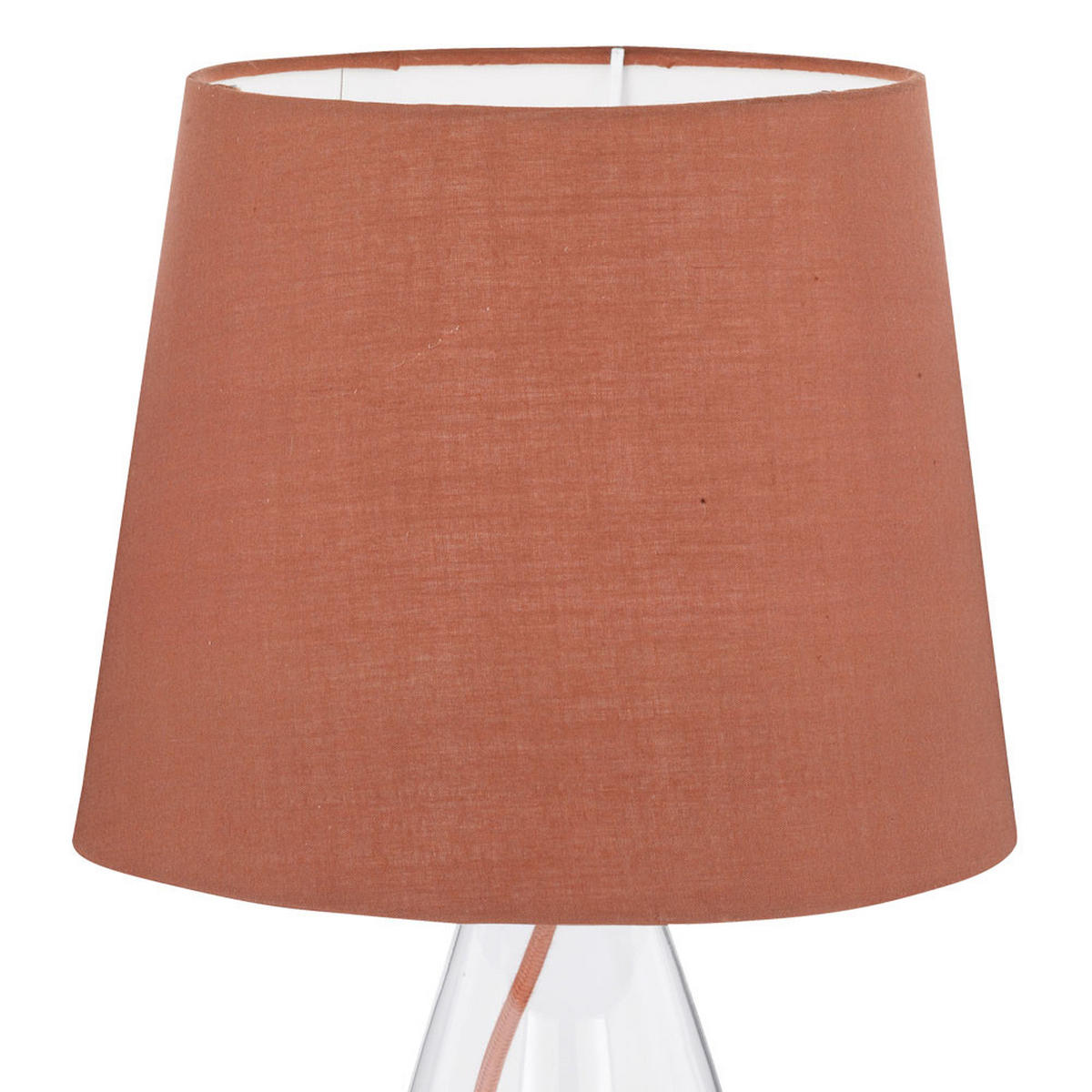 LED TISCHLEUCHTE Cara Braun Klar - Braun, Glas (20/20/36cm) - Wofi