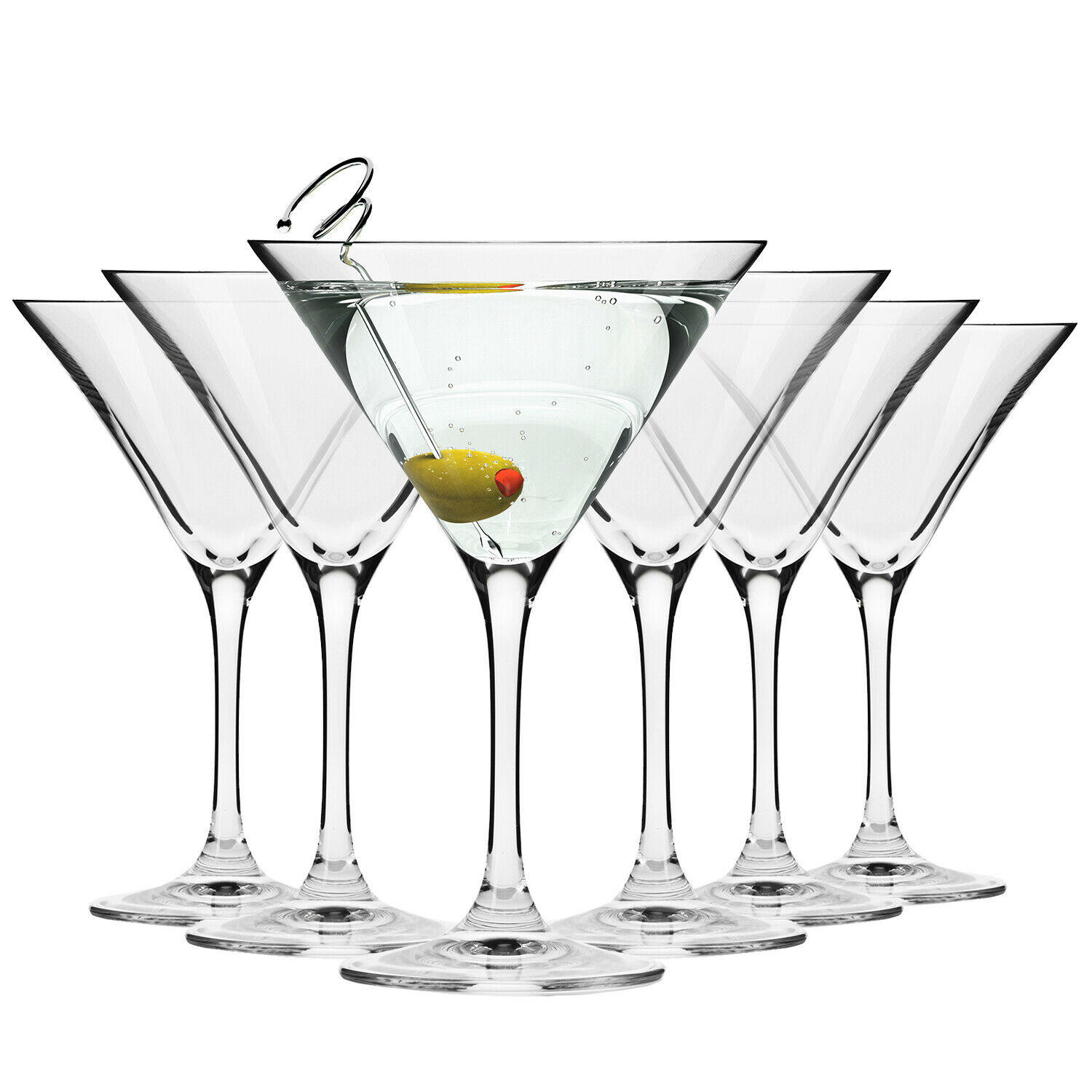 MARTINI COCKTAILGLÄSER, 6er-Set, 240 ml - Transparent, Glas (0.24L) - Krosno Glass