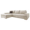 ECKSOFA Bangkok Mini Premium - Beige/Silberfarben, Holz/Textil (274/182cm) - MIRJAN24