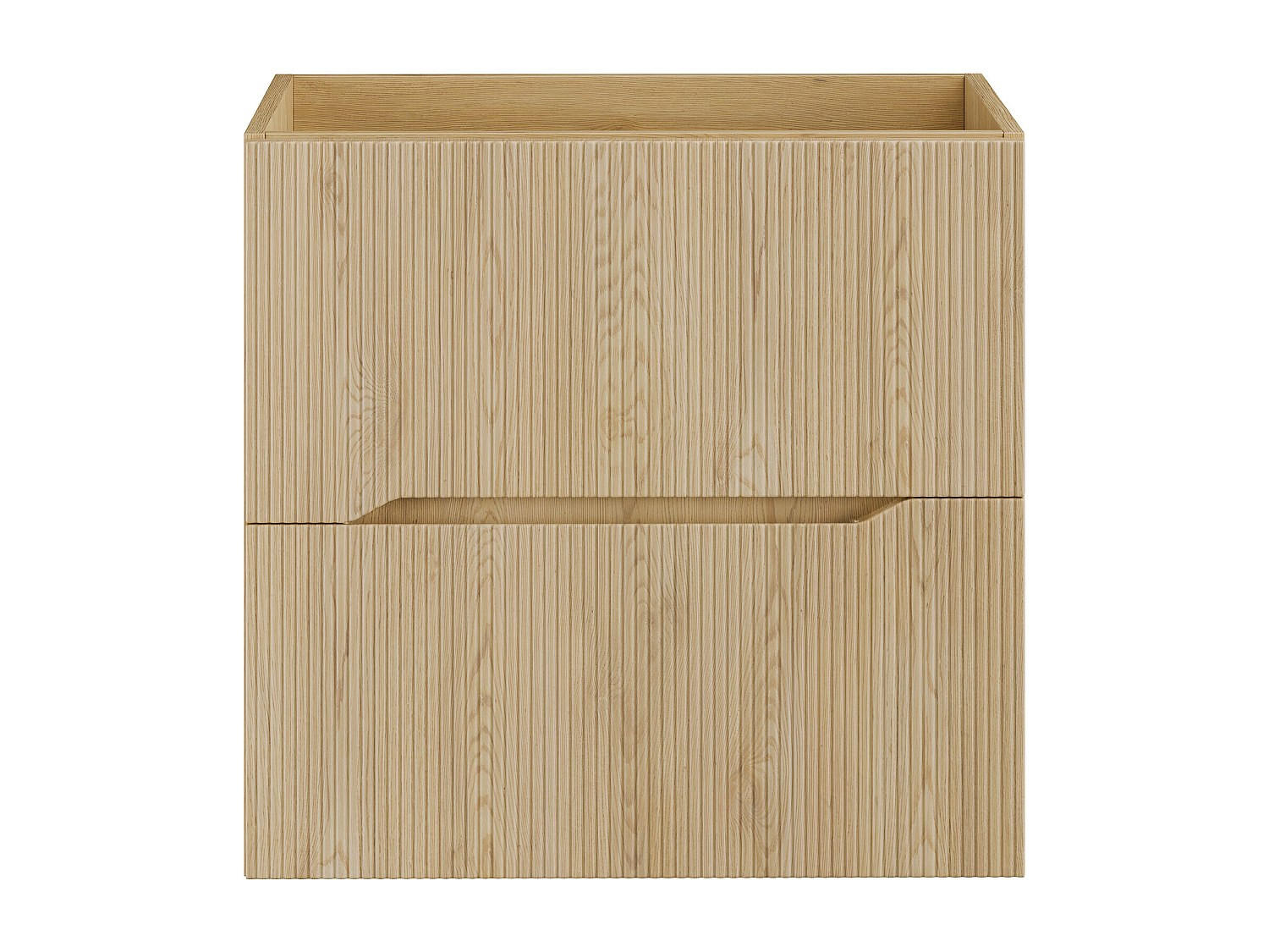 WASCHBECKENUNTERSCHRANK - 60 cm x 46 cm - holz - naturfarben hell Oriso - Naturfarben, Holz (60/57/46cm) - Vente-Unique
