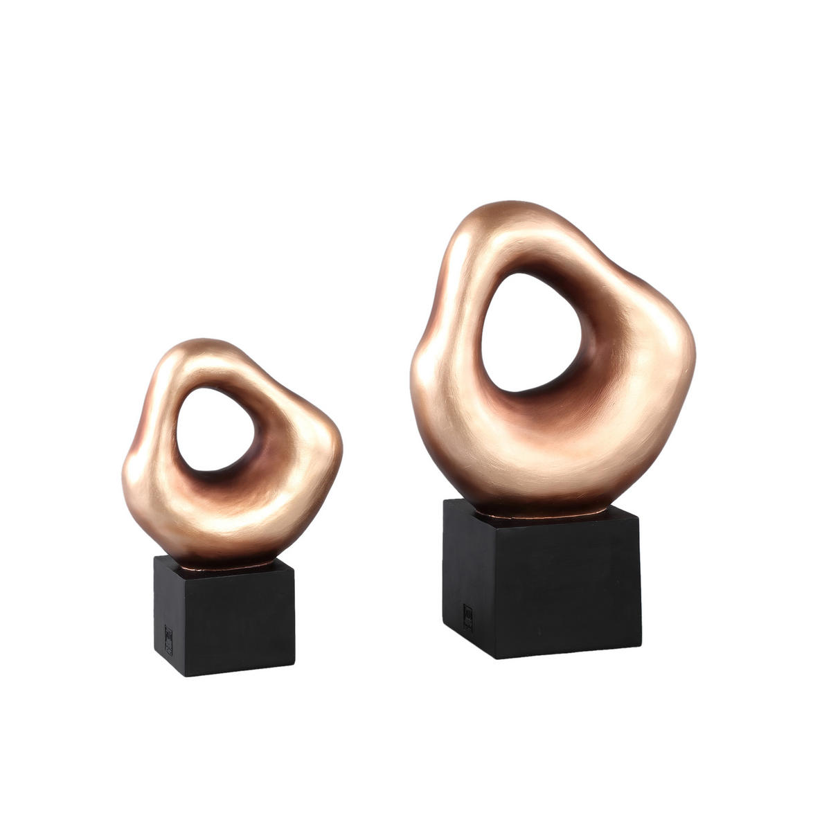 SKULPTUR Dolcey Gold 27/14/40cm - Goldfarben, Kunststoff (14/40/27cm) - PTMD Collection