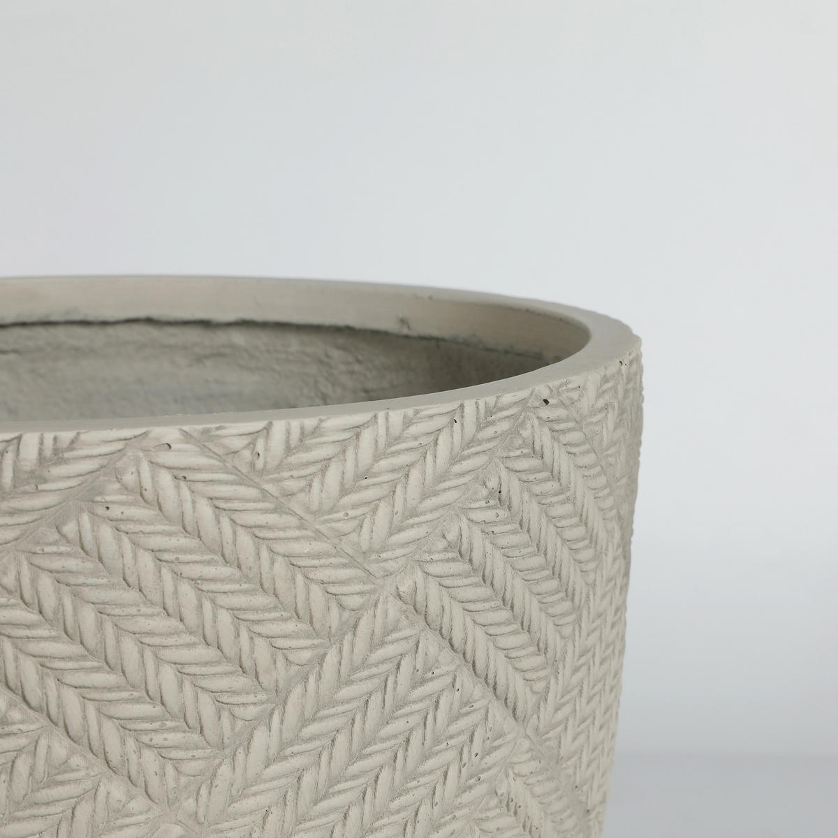 PFLANZTOPF Grau Ø 37/28 cm & Ø 45/35 cm, 2er Set, Beton-Optik - Grau, Stein (28cm) - PANGIVO