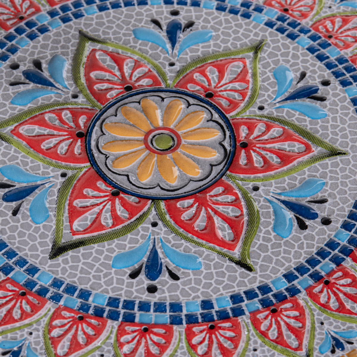BLUMENSTÄNDER Mozaika 68 cm - Multicolor, Metall (22/22/68cm) - Ambiance