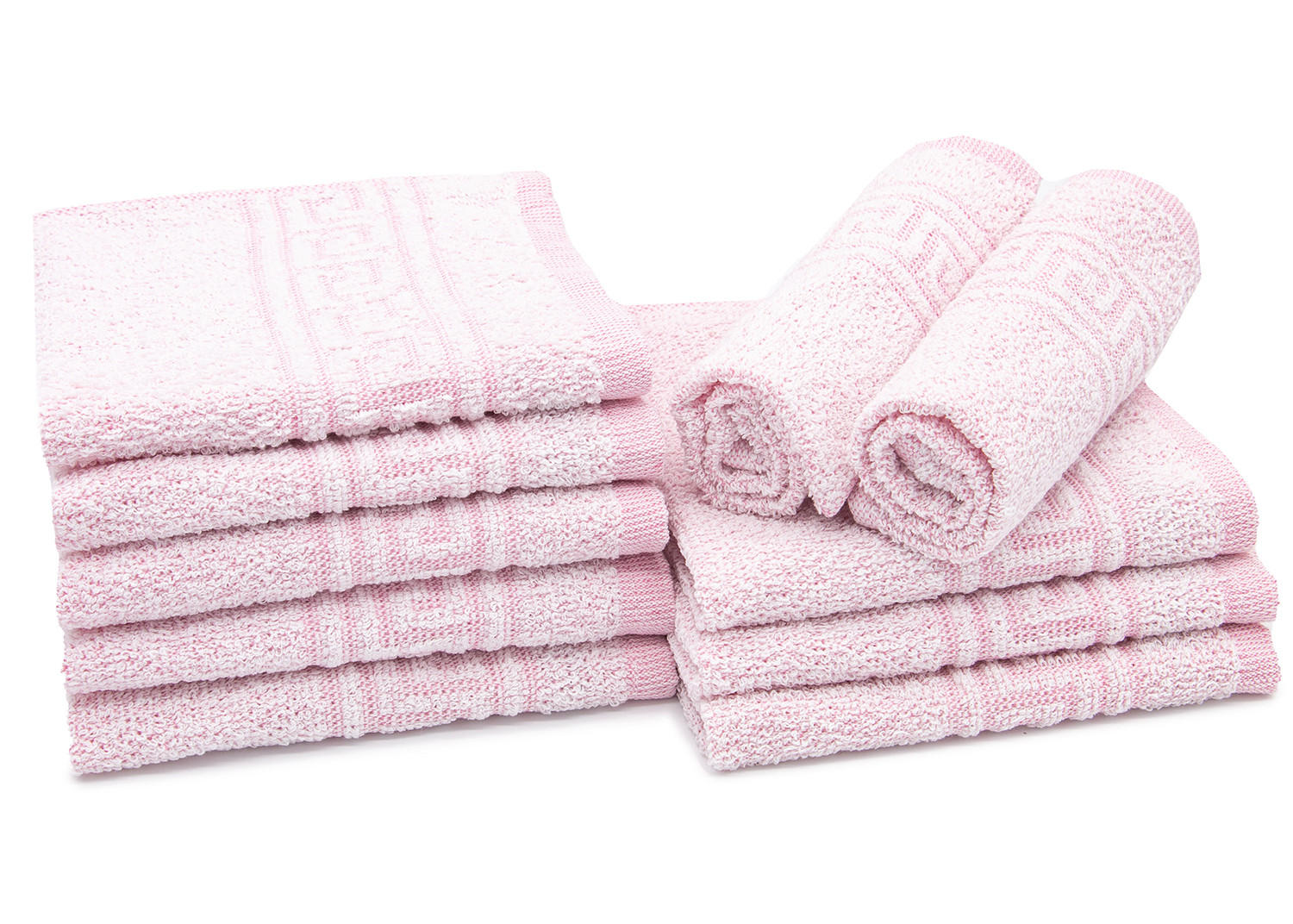 SEIFTÜCHER, 10er-Set, 30x30 cm, 80% Baumwolle, 20% Polyester, Rosa - Rosa, Naturmaterialen (30/30cm) - Zollner