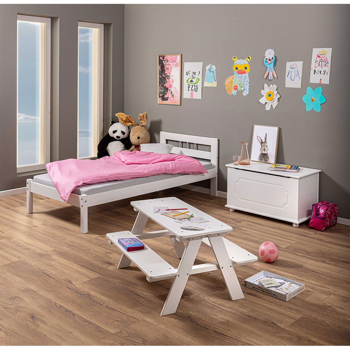 BETT Weiß - Weiß, Holz - ebuy24