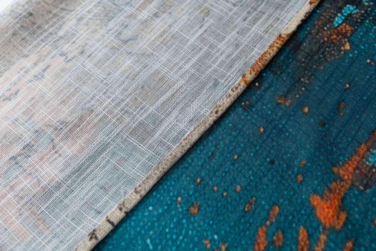 VORHANG SEOUL HxB 245x140 cm Apart - Türkis, Textil (140/245cm) - Gardinenbox