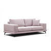SOFA MEDIOLANE 3-Sitzer, rosa - Rosa, Holzwerkstoff/Textil (233/87/96cm) - Courtois Laville