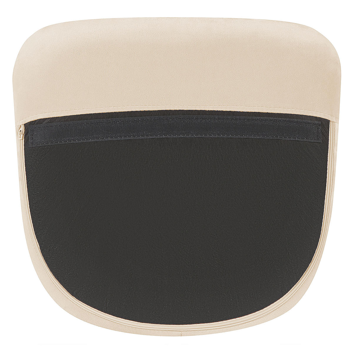SCHAUKELSESSEL Samtstoff Beige Ellan - Hellbraun/Beige, Textil (71/97/90cm) - Beliani