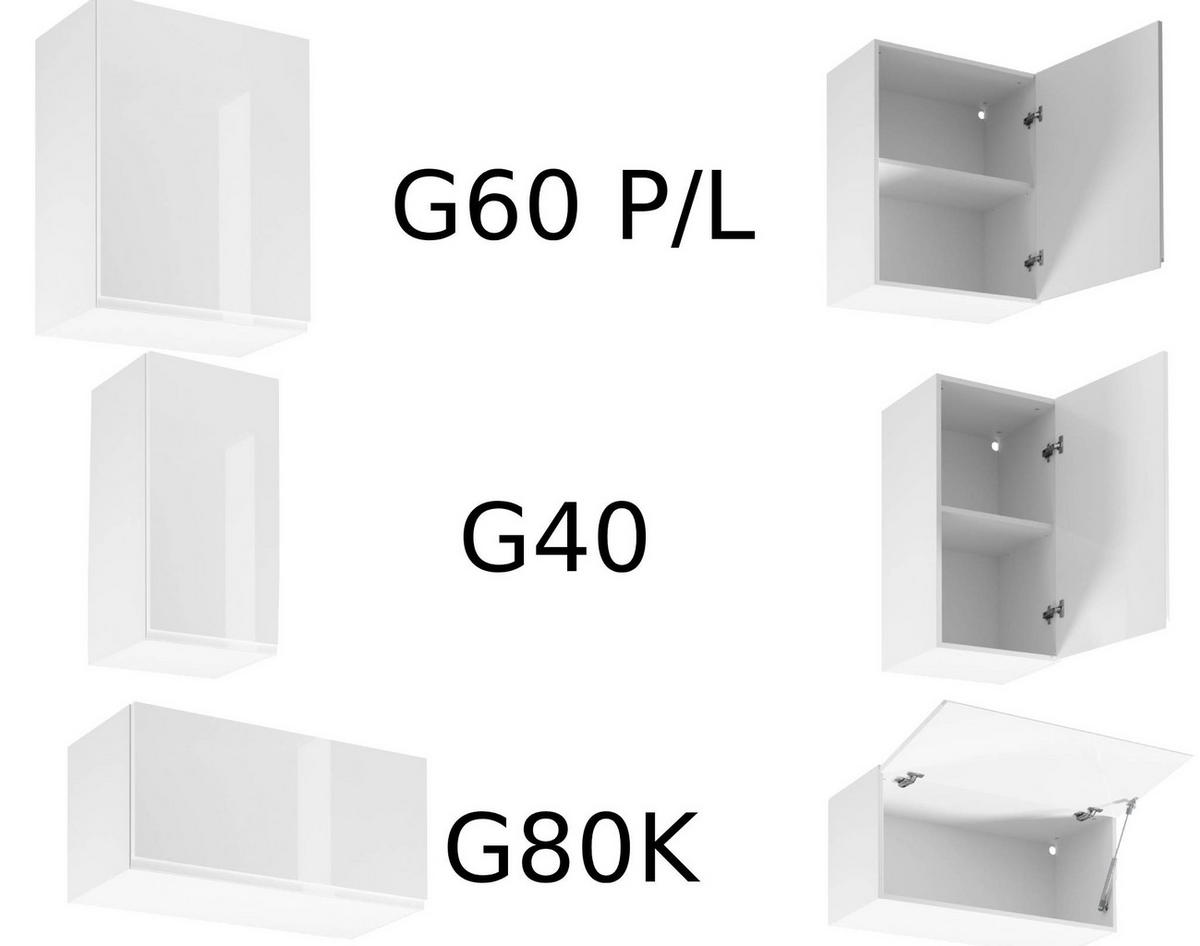 ECKKÜCHE 330x 210 cm - Aspen K54 -M330 in Weiß/Hochglanz - Weiß Hochglanz, Holz (540/212/210cm)