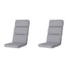 GARTENSTUHLKISSEN Manchester 105/50 cm 2er-Set - Hellgrau, Textil (50/8/105cm) - Madison