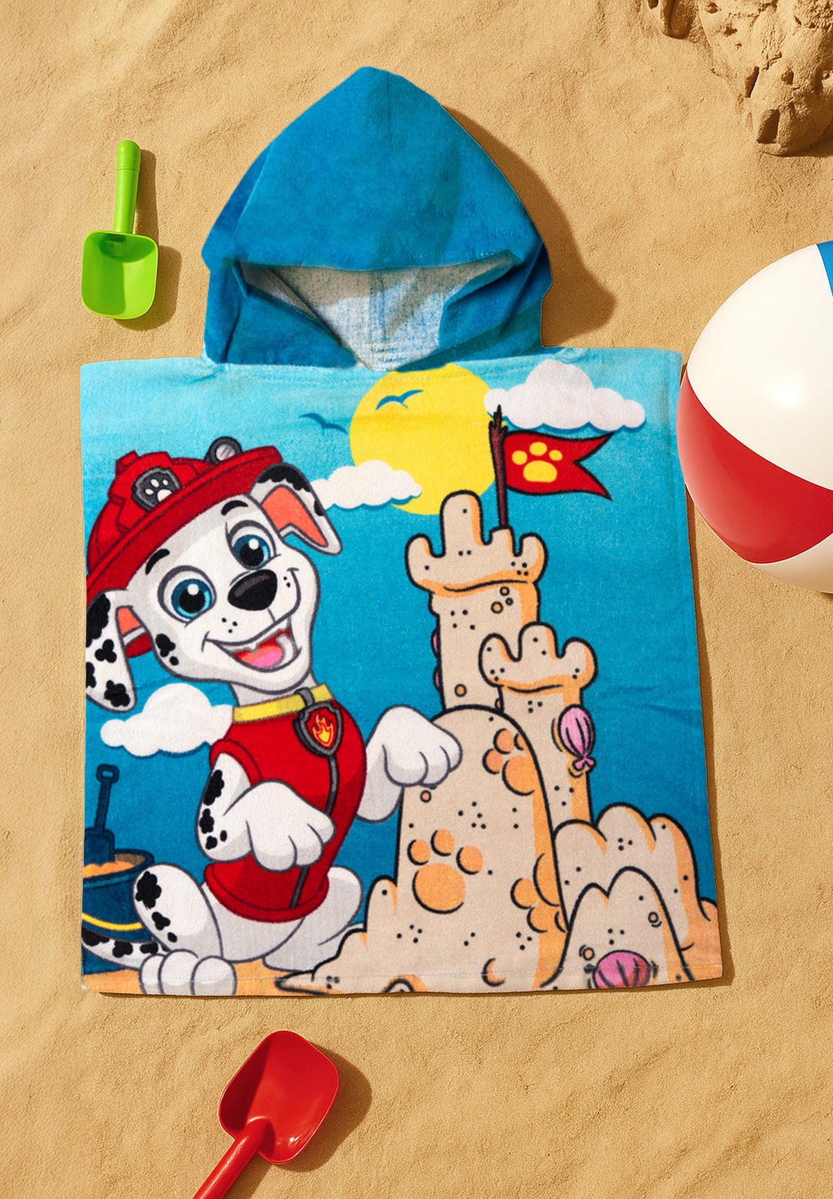BADEPONCHO Paw Patrol 50 x 100 cm - Multicolor, Textil (Einheitsgrößenull) - Paw Patrol
