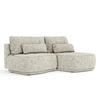 ECKSOFA MIT SCHLAFFUNKTION Batu Beige Webstoff - Hellbraun/Beige, Holz/Holzwerkstoff (223/158cm) - Maison de Reve