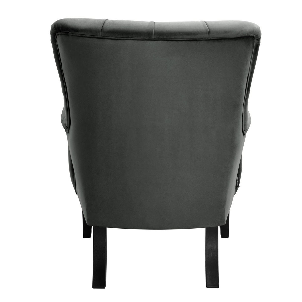 SESSEL Kayley Samtvelours graphit - Graphitfarben, Kunststoff (71/97/82cm) - 58aufmkessel