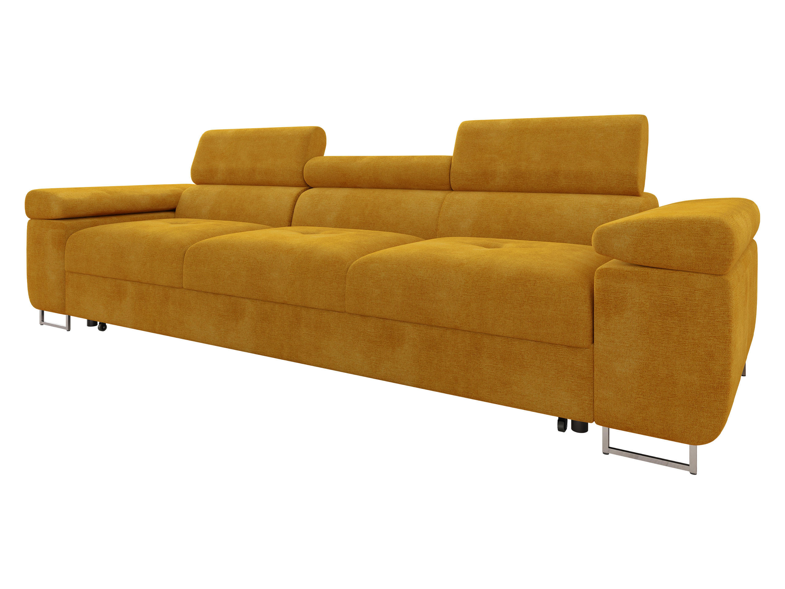 SCHLAFSOFA Torezio 3 Bis - Gelb, Holz/Textil (263/90/102cm) - MIRJAN24