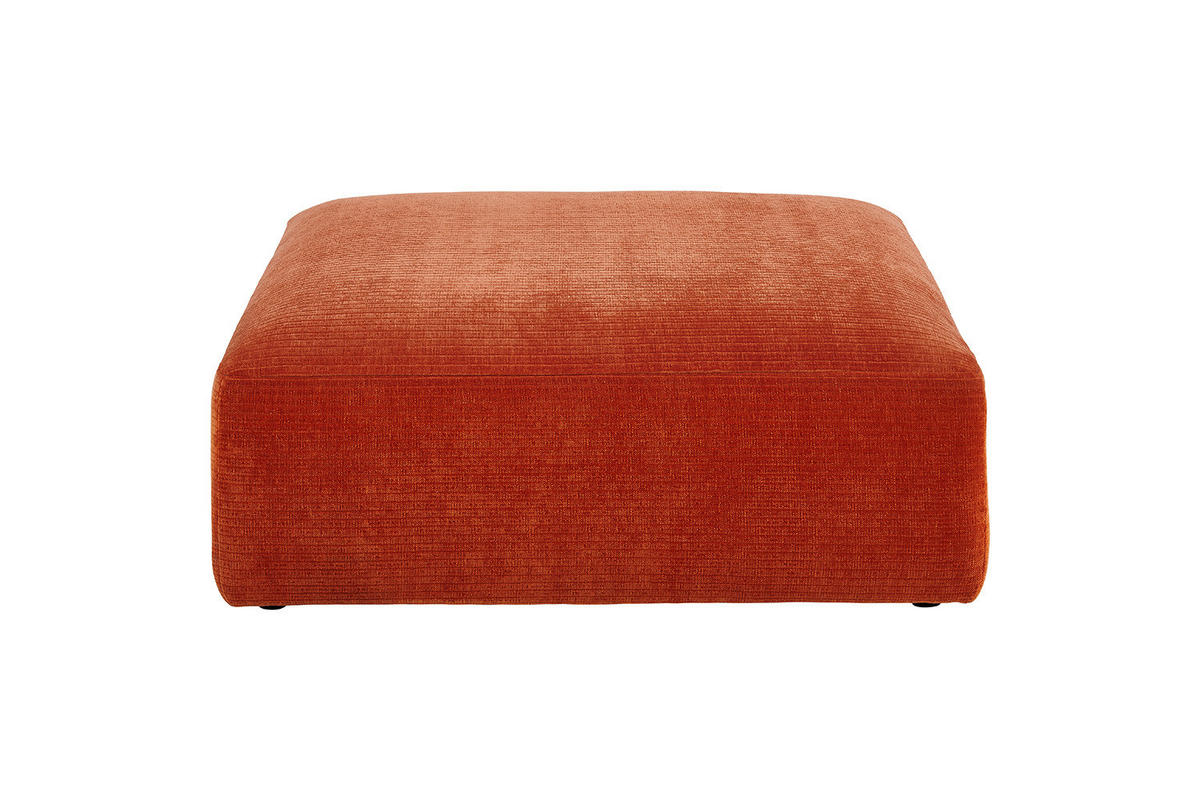 SOFA SITZELEMENT SEPHI Rot Cord - Rot/Schwarz, Kunststoff/Textil (107/39/107cm) - KAWOLA