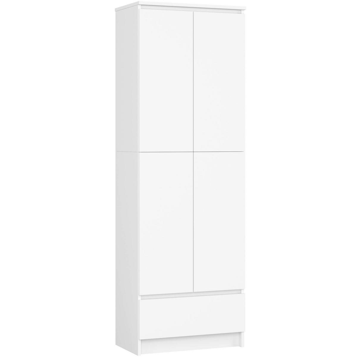 STANDREGAL Weiß 180/60/35 - Weiß, Holzwerkstoff (60/180/35cm) - RAUMHIRSCH FURNITURE