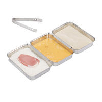 PANIERSTRASSE - Silberfarben, Metall (23/17/4cm) - Relaxdays